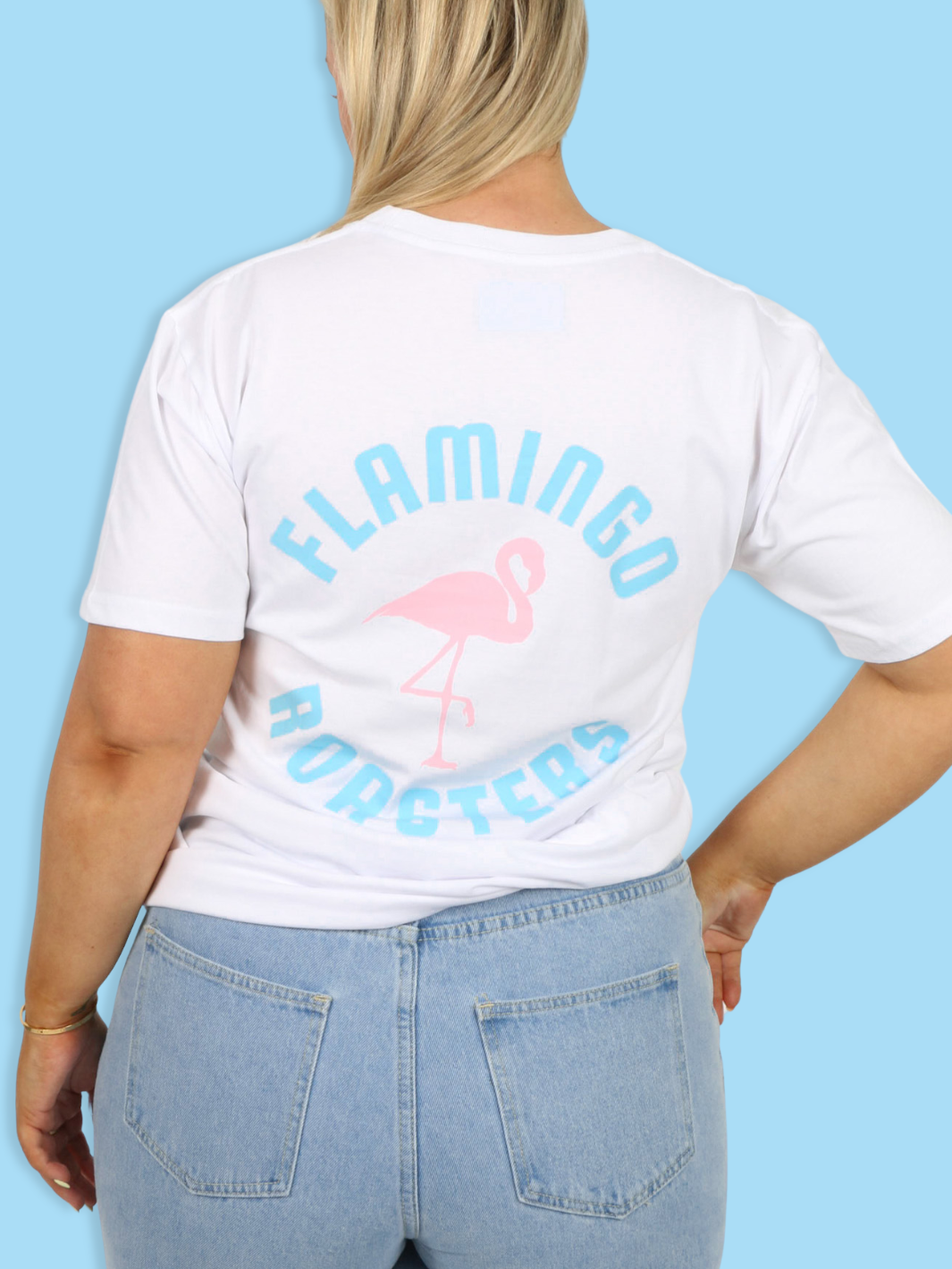 FLAMINGO CLASSIC UNISEX TEE WHITE