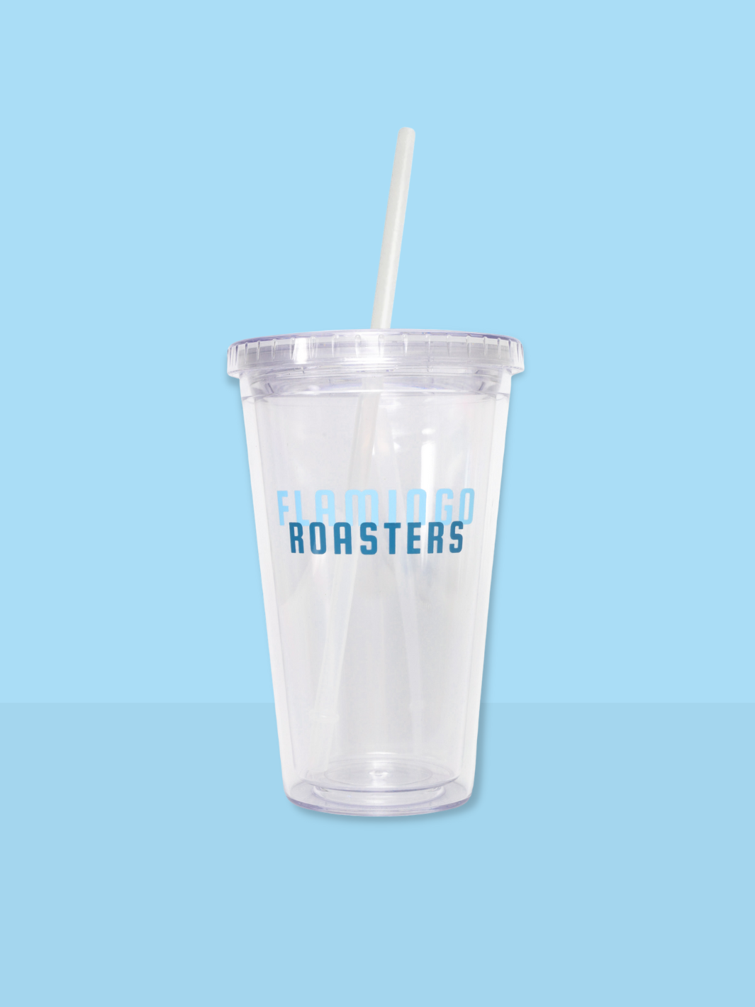 FLAMINGO CLEAR TUMBLER